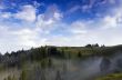 evening mountain plateau landscape (Carpathian, Ukraine)