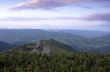 evening mountain plateau landscape (Carpathian, Ukraine)