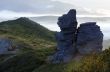 evening mountain plateau landscape (Carpathian, Ukraine)