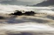 evening mountain plateau landscape (Carpathian, Ukraine)