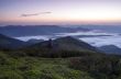 evening mountain plateau landscape (Carpathian, Ukraine)