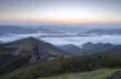 	evening mountain plateau landscape (Carpathian, Ukraine)