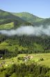 evening mountain plateau landscape (Carpathian, Ukraine)
