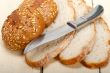 organic bread over rustic table