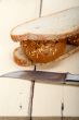 organic bread over rustic table