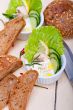 fresh garlic cheese dip salad