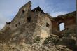 Ancient ruins against blue sky at sunny day