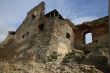 Ancient ruins against blue sky at sunny day