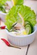 fresh garlic cheese dip salad