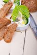 fresh garlic cheese dip salad