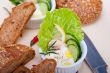fresh garlic cheese dip salad