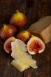 pecorino cheese and fresh figs 