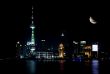 shanghai skyline by night