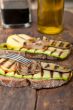 grilled vegetables on bread