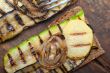 grilled vegetables on bread