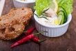 fresh garlic cheese dip salad