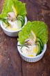 fresh garlic cheese dip salad