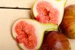 fresh figs on a rustic table