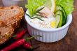 fresh garlic cheese dip salad