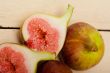 fresh figs on a rustic table