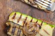 grilled vegetables on bread