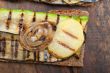 grilled vegetables on bread