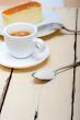 italian espresso coffee and cheese cake