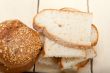 organic bread over rustic table