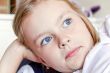 Cute girl with big blue eyes