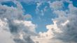 Blue sky and various cloud formations