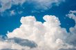 Blue sky and various cloud formations