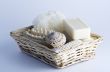 health spa setting over white background