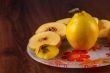 Quince on the wood