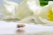 Gold ring with tulip