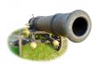 Cannon isolated on white