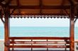 Pavilion rests at the seaside