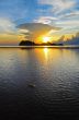 Sunrise at Hat Sai Ri beach in Chumphon
