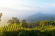 Viewpoint Doi Ang Khang mountains in Chiang Mai province of Thai