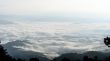 Landscape of cloud above cordillera in the morning