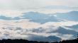 Landscape of cloud above cordillera in the morning