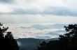 Landscape of cloud above cordillera in the morning