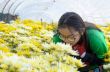 Girl in the flower garden