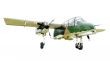 Old combat aircraft on white background