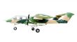 Old combat aircraft on white background