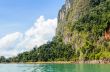 Lush high limestone mountains.