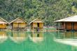 Bamboo floating resort