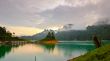 Bungalows mountains and lake
