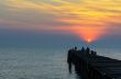 Fishing pier at sunrise