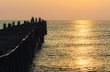 Fishing pier at sunrise
