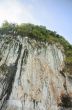 High cliffs of limestone mountain